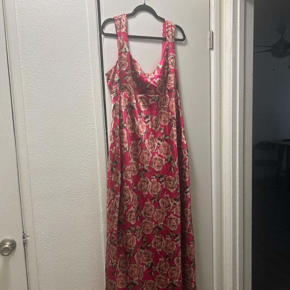 Wild Fable Red and White Maxi Sundress